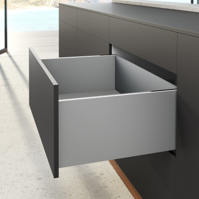 Комплект ящика AvanTech YOU, высота 251 мм, NL 350 мм, Actro YOU Silent System, серебро (15158) Hettich